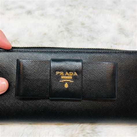 prada wallet dark grey|authentic prada wallet sale.